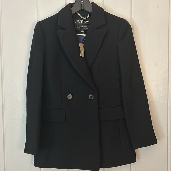 J. Crew Evening blazer jacket BM426 Size 00 Black - Picture 3 of 7